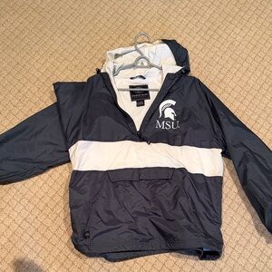 Charles River Apparel Navy and White Ski Jacket